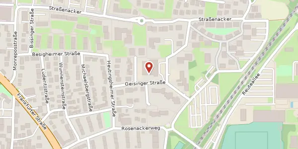 Karte der Umgebung von Geisinger Straße 15, 71634 Ludwigsburg