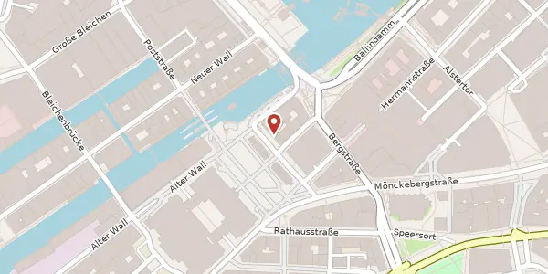 Karte der Umgebung von Rathausmarkt 5, 20095 Hamburg