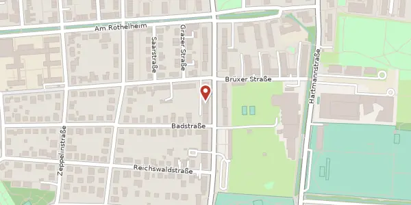 Karte der Umgebung von Gebbertstr. 102 a, 91058 Erlangen