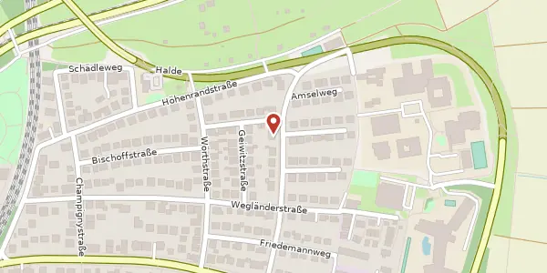 Karte der Umgebung von Am Wallgraben 22, 70563 Stuttgart