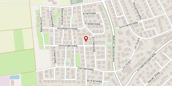 Karte der Umgebung von Sankt Anna Weg 12, 71711 Murr
