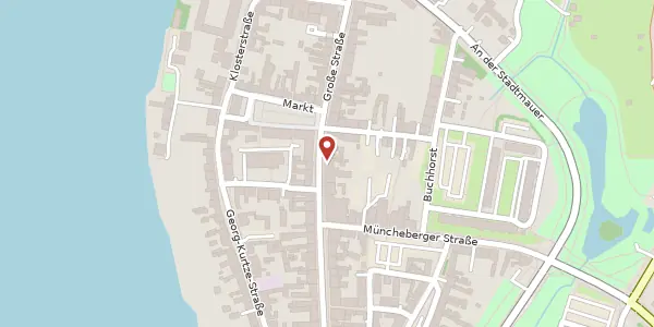 Karte der Umgebung von Große Straße 58, 15344 Strausberg