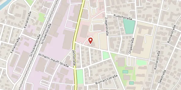 Karte der Umgebung von Friedrich-Schiller-Straße 22, 88214 Ravensburg