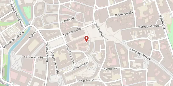 Karte der Umgebung von Marktplatz 10 a, 06108 Halle (Saale)