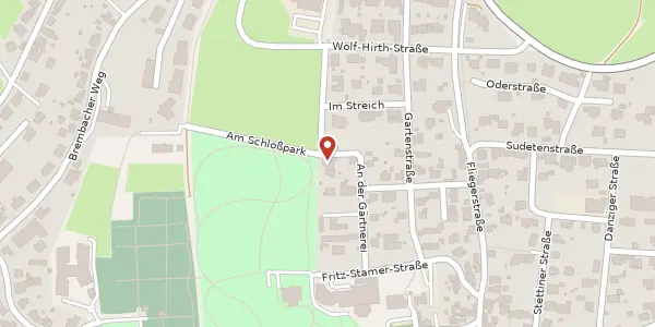 Karte der Umgebung von Am Schlosspark 3, 36129 Gersfeld