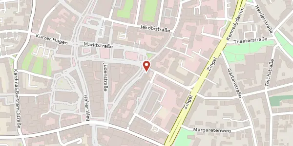 Karte der Umgebung von Scheelenstraße 1, 31134 Hildesheim