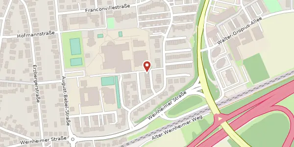 Karte der Umgebung von Windeckstr. 15, 68519 Viernheim