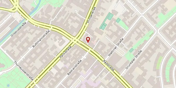 Karte der Umgebung von Badstraße 23, 13357 Berlin