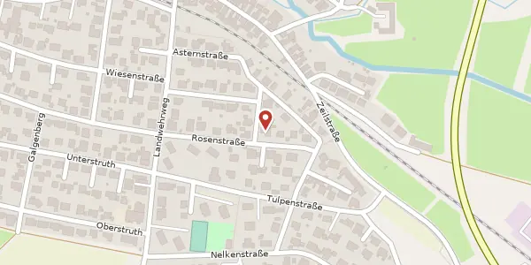 Karte der Umgebung von Rosenstr. 12, 35418 Buseck