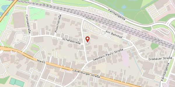 Karte der Umgebung von Bahnhofstraße 6, 21493 Schwarzenbek