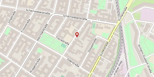 Karte der Umgebung von Jessnerstraße 31, 10247 Berlin