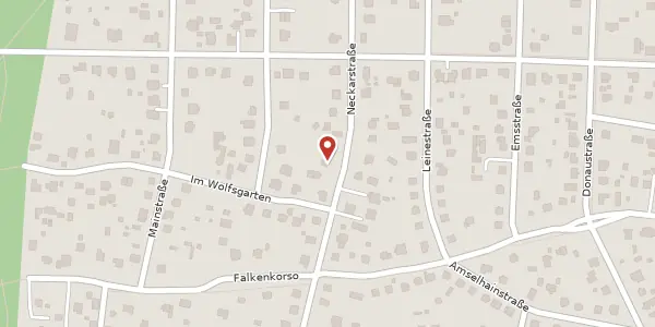 Karte der Umgebung von Neckarstraße 26, 14612 Falkensee