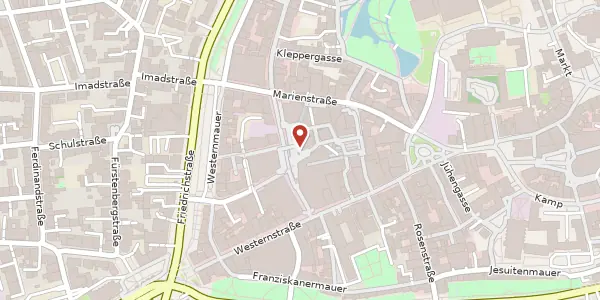 Karte der Umgebung von Königsplatz 4, 33098 Paderborn