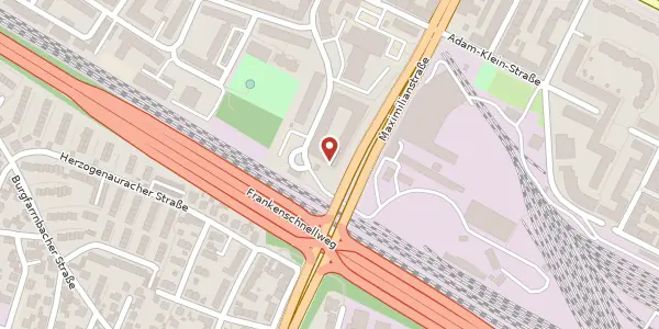Karte der Umgebung von Georg-Hennch-Str. 33, 90431 Nürnberg