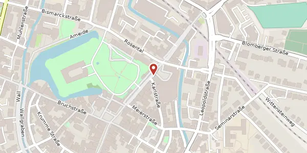 Karte der Umgebung von Lange Str. 71, 32756 Detmold