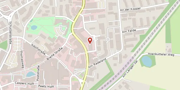 Karte der Umgebung von Kirchenstraße 5, 21244 Buchholz in der Nordheide