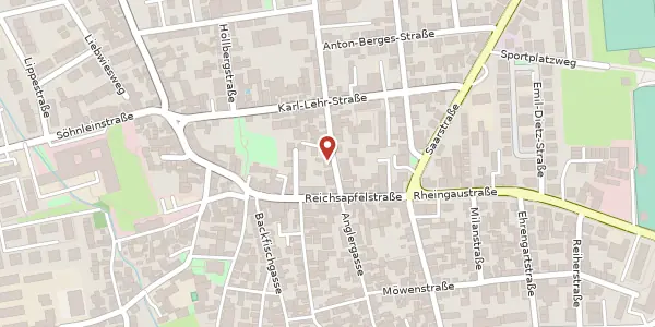 Karte der Umgebung von Alfred-Schumann-Str. 6, 65201 Wiesbaden