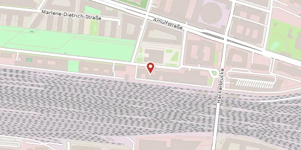 Karte der Umgebung von Erika-Mann-Str. 9, 80636 München