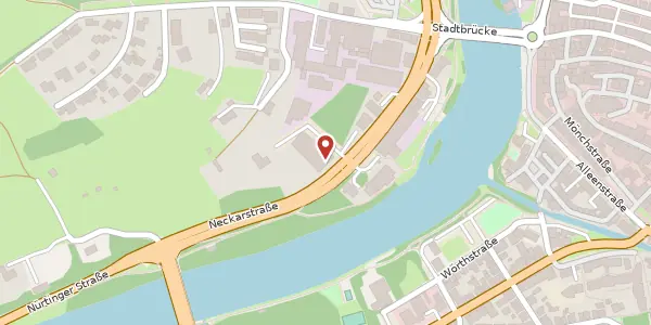 Karte der Umgebung von Neckarstraße 20, 72622 Nürtingen