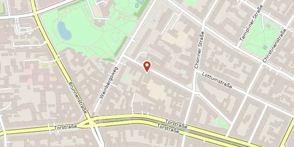 Karte der Umgebung von Zehdenicker Straße 16, 10119 Berlin