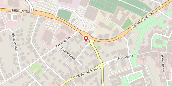 Karte der Umgebung von Emder Str. 1, 26603 Aurich