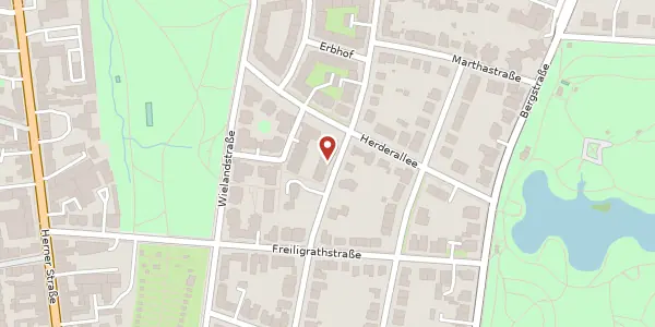 Karte der Umgebung von Lessingstr. 41, 44791 Bochum