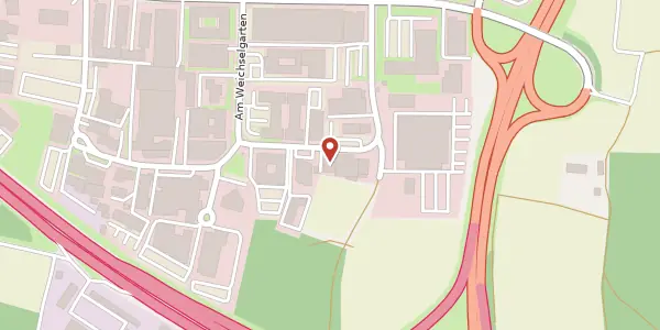Karte der Umgebung von Am Weichselgarten 19a, 91058 Erlangen