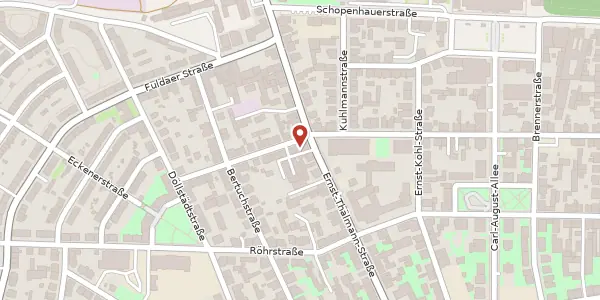 Karte der Umgebung von Ernst-Thälmann-Straße 53, 99423 Weimar