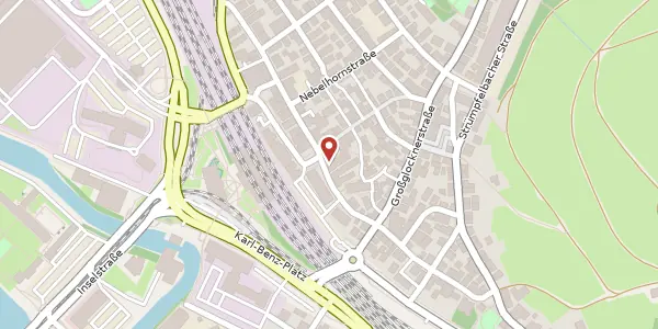 Karte der Umgebung von Augsburger Straße 371, 70327 Stuttgart