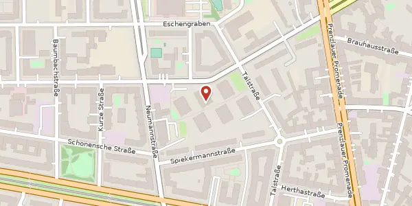Karte der Umgebung von Talstraße 3 a, 13189 Berlin