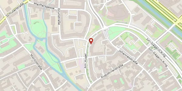 Karte der Umgebung von Am Hügel 20, 99084 Erfurt