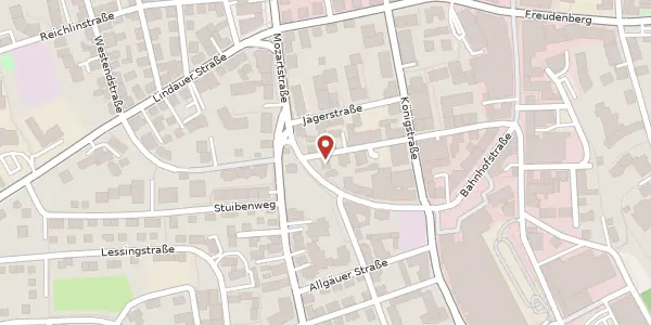 Karte der Umgebung von Mozartstr. 12 / II, 87435 Kempten