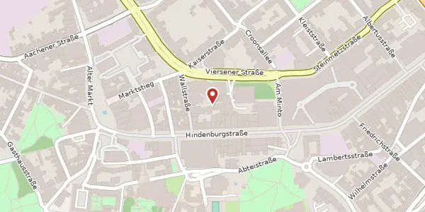 Karte der Umgebung von Wallstr. 12, 41061 Mönchengladbach