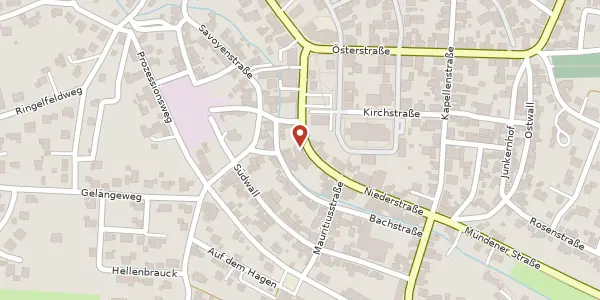 Karte der Umgebung von Niederstr. 12, 59964 Medebach