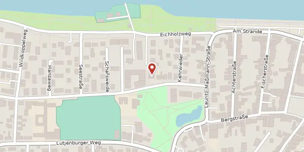 Karte der Umgebung von Friedrich-Ebert-Straße 14a, 23774 Heiligenhafen