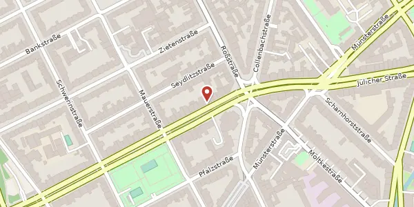 Karte der Umgebung von Klever Str. 88, 40477 Düsseldorf