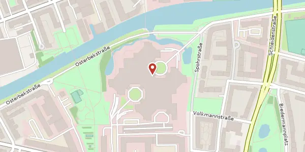 Karte der Umgebung von Osterbekstraße 90b, 22083 Hamburg
