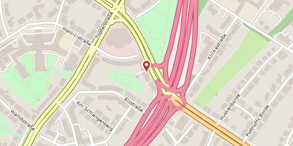 Karte der Umgebung von Ruhrallee 86, 45136 Essen