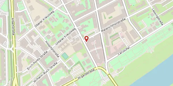Karte der Umgebung von Glacisstraße 8, 01099 Dresden