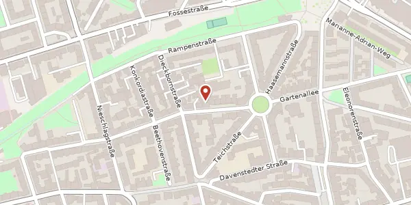 Karte der Umgebung von Wittekindstraße 10, 30449 Hannover