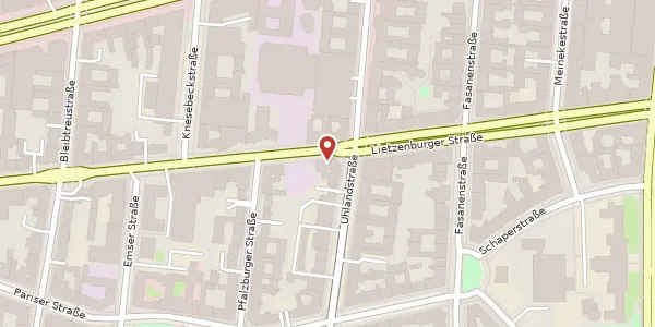 Karte der Umgebung von Lietzenburger Straße 77, 10719 Berlin