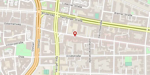 Karte der Umgebung von Kaiserstr. 21-23, 44135 Dortmund