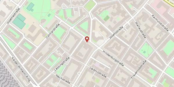 Karte der Umgebung von Hindenburgstraße 47, 55118 Mainz