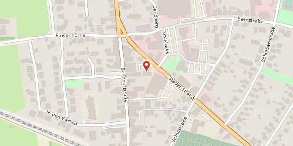 Karte der Umgebung von Stader Straße 2, 21781 Cadenberge