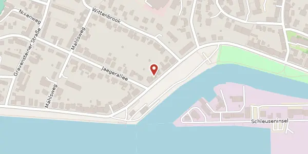 Karte der Umgebung von Kanalstraße 21, 24159 Kiel