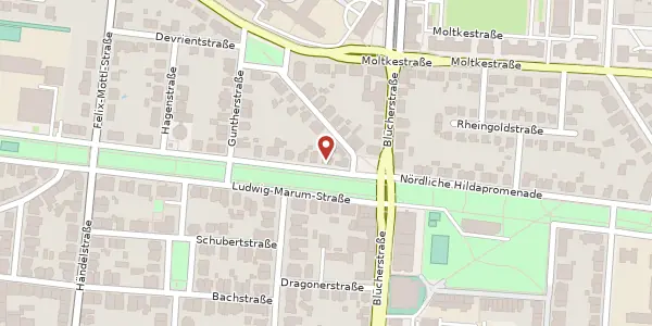 Karte der Umgebung von Seldeneckstraße 3, 76185 Karlsruhe