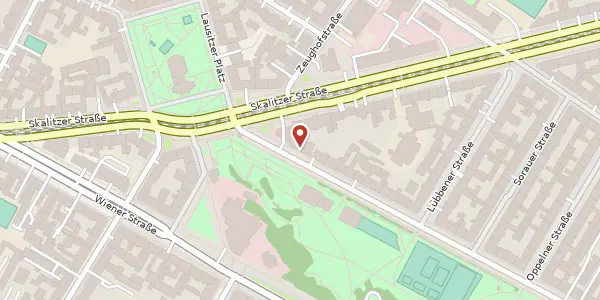 Karte der Umgebung von Görlitzer Straße 74, 10997 Berlin