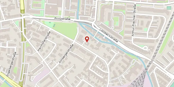 Karte der Umgebung von Sanderstr. 37, 86161 Augsburg
