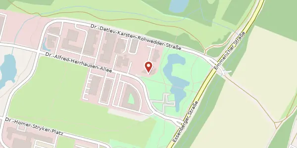 Karte der Umgebung von Dr.-Alfred-Herrhausen-Allee 12, 47228 Duisburg