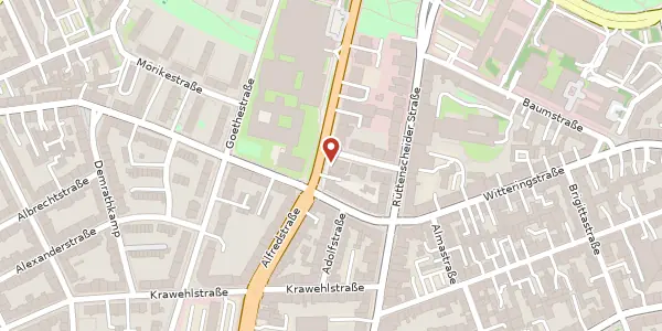 Karte der Umgebung von Bismarckstr. 67, 45128 Essen